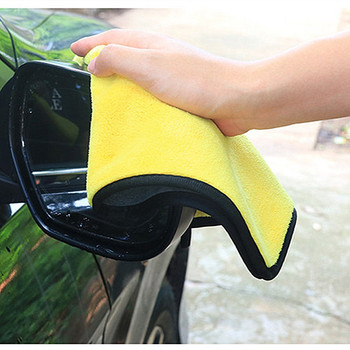 1 ΤΕΜ. Easy Clean Car Care Στίλβωση Πετσέτα πλυσίματος βελούδινη πετσέτα μικροϊνών πλύσης στεγνή πετσέτα Παχύ βελούδινο ύφασμα καθαρισμού αυτοκινήτου από ίνες πολυεστέρα