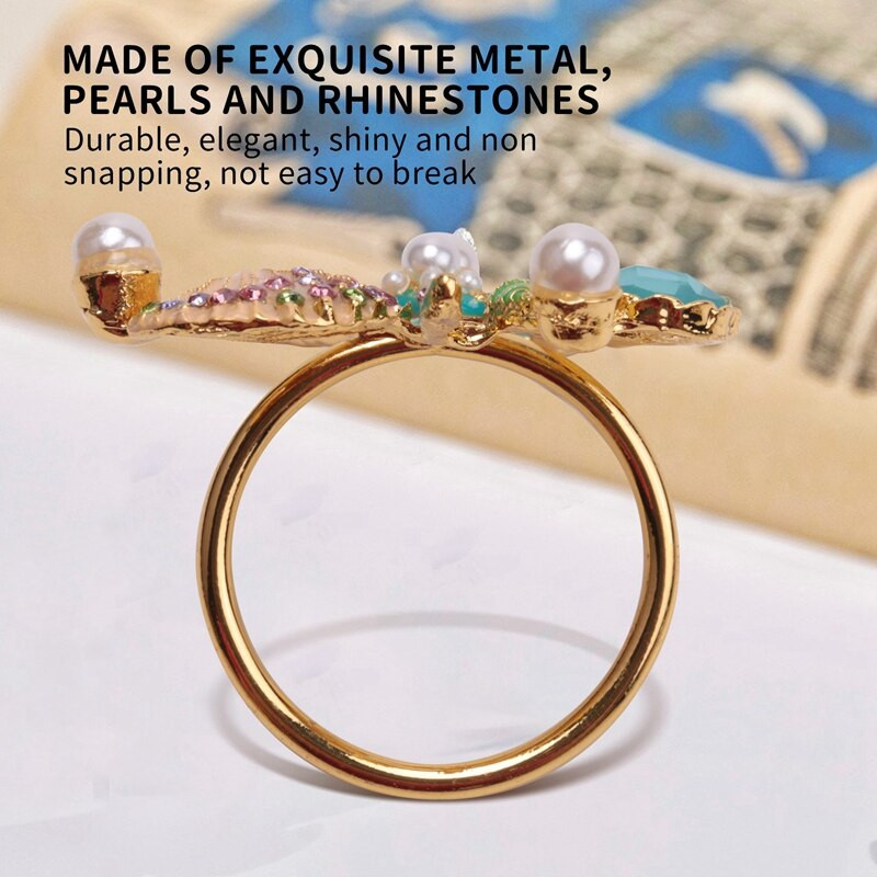 6 tk meritähe salvrätikurõngad, pärlikivist kivist ookeani ranniku mereäärsed salvrätikurõngaste hoidjad salvrätikulukk peo jaoks