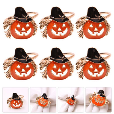 Inele de șervețel Inel de dovleac Catarame Catarame Suporturi de masă pentru petreceri Ornamente Accesorii pentru decorare Servetă Suport din aliaj Decoruri