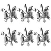 Naujas servetėlių žiedų rinkinys Servetėlių žiedų laikikliai Servetėlių sagtys Vestuvių vakarienės vakarienės Kalėdų stalo dekoras