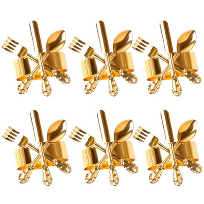 Naujas servetėlių žiedų rinkinys Servetėlių žiedų laikikliai Servetėlių sagtys Vestuvių vakarienės vakarienės Kalėdų stalo dekoras