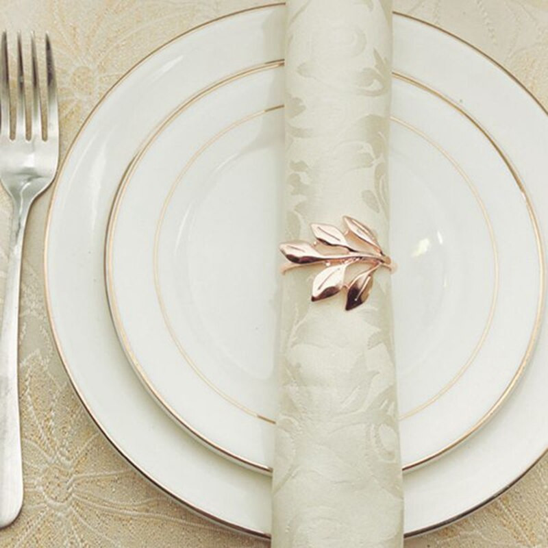 6 vnt servetėlių žiedas, lapinių servetėlių rinkinys, servetėlių žiedo servetėlių laikiklio dekoravimas, tinka Kalėdoms, atostogoms, vakarienės dekoravimui