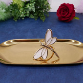 8 komada zlatnih prstenova za salvete, držača za salvete za vjenčanje, banket, večeru, dekoraciju za stolnu dekoraciju 4,5x3,8 cm i 7,6x6 cm