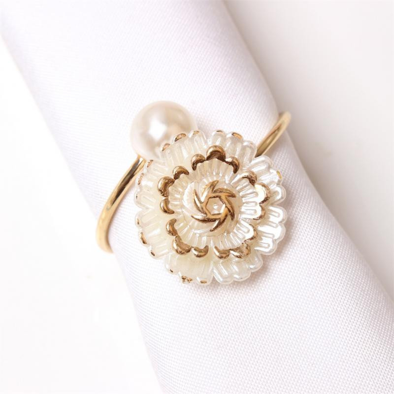 12 komada prstena za salvete od ružičastog zlata Držači za stolne salvete Prstenovi za svatove Večera za stol Prosinčarski festivali Božićna salveta za večeru