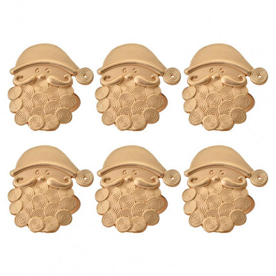 6 buc. Catarame pentru șervețele, margine netedă, rezistentă la zgârieturi, pentru casă, inele pentru șervețele de Moș Crăciun Suporturi pentru șervețele de Crăciun