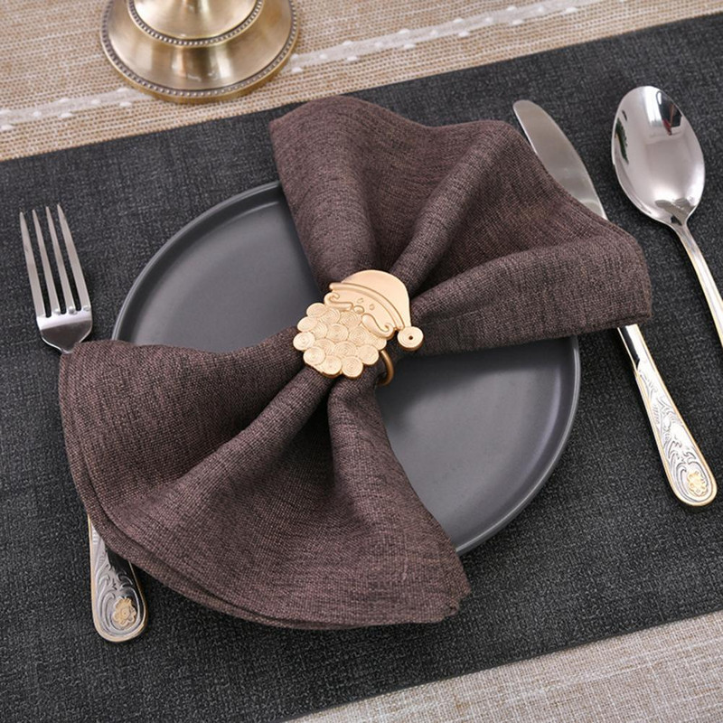 6 buc. Catarame pentru șervețele, margine netedă, rezistentă la zgârieturi, pentru casă, inele pentru șervețele de Moș Crăciun Suporturi pentru șervețele de Crăciun