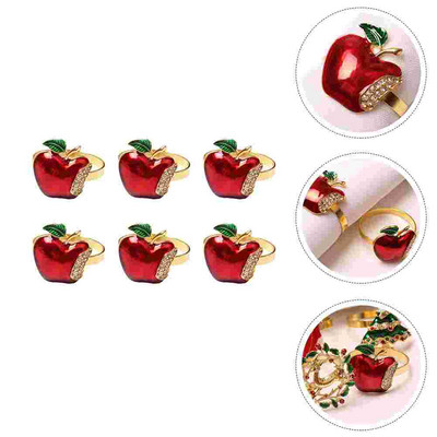 Δαχτυλίδι χαρτοπετσέτας Χριστουγεννιάτικη διακόσμηση Τραπέζι τραπεζαρίας Χριστουγεννιάτικη θήκη Διακοσμητικά δαχτυλίδια σπιτιού Σετ Μοντελοποίηση δείπνου