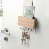 Daugiafunkcis buitinis kabliukas Pakabinamas ant sienos medinės dekoratyvinės lentynos įvairios daiktų laikymo dėžutės organizatorius raktų kabykla, sausas gėlių laikiklis Amatai
