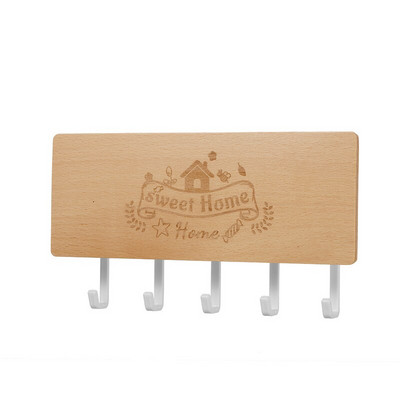 Daugiafunkcis buitinis kabliukas Pakabinamas ant sienos medinės dekoratyvinės lentynos įvairios daiktų laikymo dėžutės organizatorius raktų kabykla, sausas gėlių laikiklis Amatai