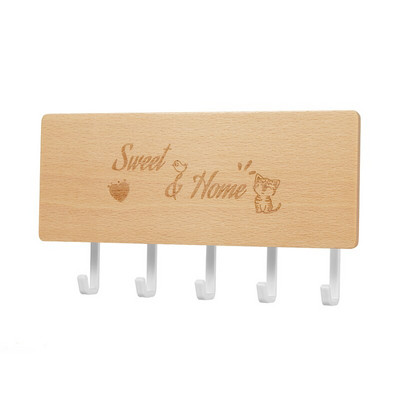 Daugiafunkcis buitinis kabliukas Pakabinamas ant sienos medinės dekoratyvinės lentynos įvairios daiktų laikymo dėžutės organizatorius raktų kabykla, sausas gėlių laikiklis Amatai