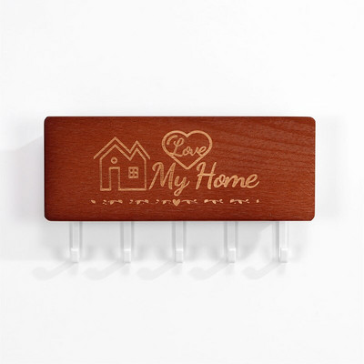 Daugiafunkcis buitinis kabliukas Pakabinamas ant sienos medinės dekoratyvinės lentynos įvairios daiktų laikymo dėžutės organizatorius raktų kabykla, sausas gėlių laikiklis Amatai