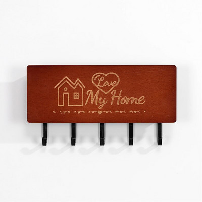 Daugiafunkcis buitinis kabliukas Pakabinamas ant sienos medinės dekoratyvinės lentynos įvairios daiktų laikymo dėžutės organizatorius raktų kabykla, sausas gėlių laikiklis Amatai