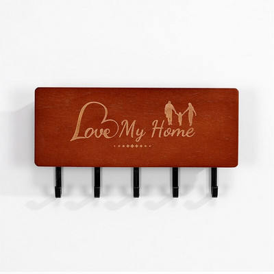 Daugiafunkcis buitinis kabliukas Pakabinamas ant sienos medinės dekoratyvinės lentynos įvairios daiktų laikymo dėžutės organizatorius raktų kabykla, sausas gėlių laikiklis Amatai