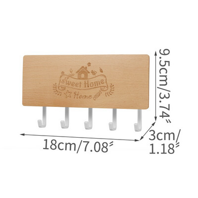 Durų pakabinimo kabliukas Medinė dekoratyvinė sieninė lentyna Įvairios daiktų laikymo dėžutės Prateleira kabyklos laikiklis raktų laikiklis daugiafunkcis laikiklis