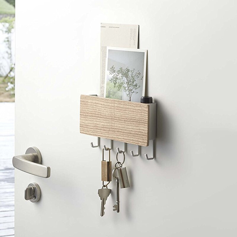 Durų pakabinimo kabliukas Medinė dekoratyvinė sieninė lentyna Įvairios daiktų laikymo dėžutės Prateleira kabyklos laikiklis raktų laikiklis daugiafunkcis laikiklis