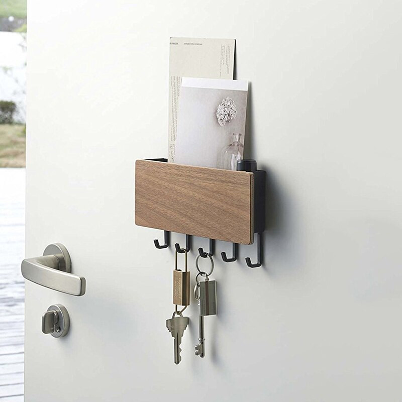 Durų pakabinimo kabliukas Medinė dekoratyvinė sieninė lentyna Įvairios daiktų laikymo dėžutės Prateleira kabyklos laikiklis raktų laikiklis daugiafunkcis laikiklis