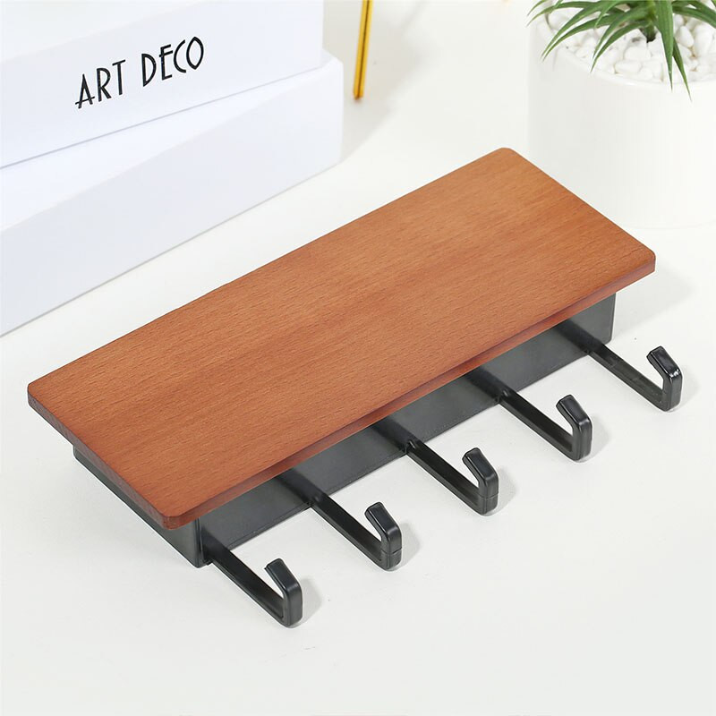 Durų pakabinimo kabliukas Medinė dekoratyvinė sieninė lentyna Įvairios daiktų laikymo dėžutės Prateleira kabyklos laikiklis raktų laikiklis daugiafunkcis laikiklis