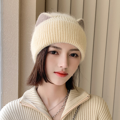 Νέο μοντέλο γυναικείο χειμερινό καπέλο με αυτιά