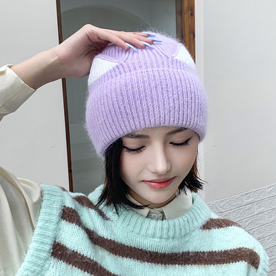 Νέο μοντέλο γυναικείο χειμερινό καπέλο με αυτιά