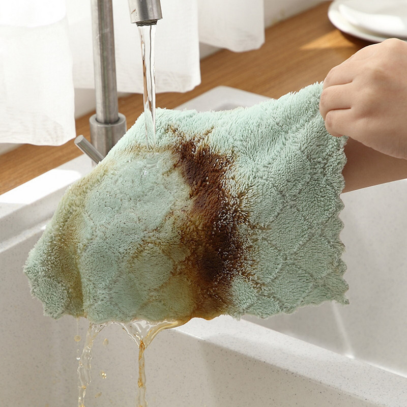 Πανιά κουζίνας Μαλακές επαναχρησιμοποιούμενες πετσέτες πιάτων Σετ 10 υψηλά απορροφητικών επαναχρησιμοποιούμενων πανιών καθαρισμού Πετσέτες που στεγνώνουν γρήγορα