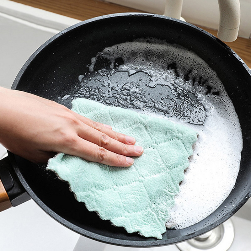 Πανιά κουζίνας Μαλακές επαναχρησιμοποιούμενες πετσέτες πιάτων Σετ 10 υψηλά απορροφητικών επαναχρησιμοποιούμενων πανιών καθαρισμού Πετσέτες που στεγνώνουν γρήγορα