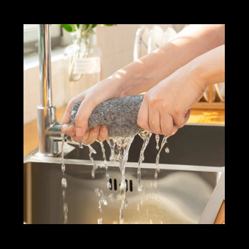 Πετσέτα πλυσίματος πιάτων με κάρβουνο μπαμπού Πανί πλυσίματος πιάτων με λεπτές ίνες Πανί κουζίνας Λιπαρά παχύρρευστο πανί καθαρισμού