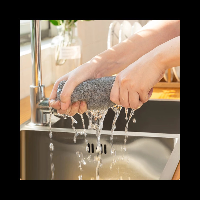 Bambusest söest nõudepesurätik peenkiuline nõudepesulapp köögirätik Õline paksenenud puhastuslapp