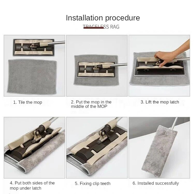 1/2 τεμ. σφουγγαρίστρα κουρέλια καθαρισμού δαπέδου οικιακά είδη πανί μικροϊνών μαξιλαράκι αντικατάστασης κεφαλής κουζίνας για Xiaomi Επαναχρησιμοποιήσιμο Γκρι