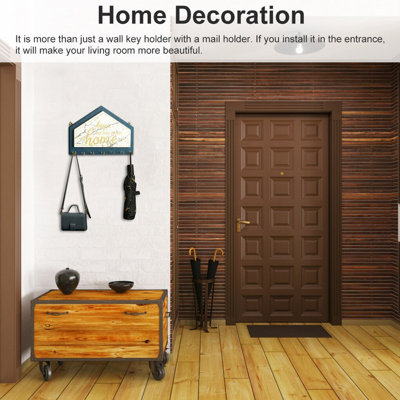 Sieninis raktų laikiklis Lipnus įėjimas Kabliukas Butas Įėjimas Sandėliavimas Lentynų puošmenos Namų apyvokos tvarkyklės priedai