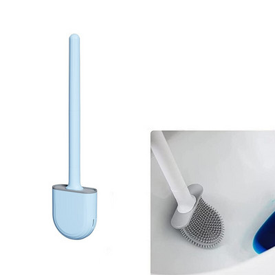 Mini WC-hari koos hoidikuga Pika käepidemega mustast silikoonist WC-pesuhari Seinale paigaldatav wc-tualett-vannitoa tarvikud