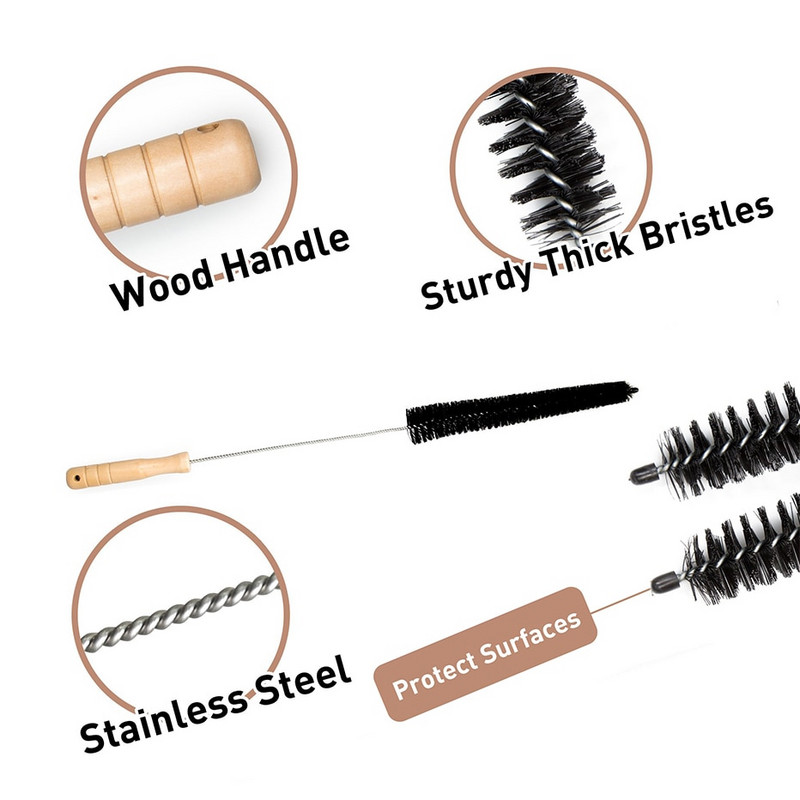 Ledusskapis Kondensators Coll tīrīšanas birste Drēbju žāvētājs Plūksna Vent Trap Cleaner Birste Salokāma veļas mašīna Mājas birste