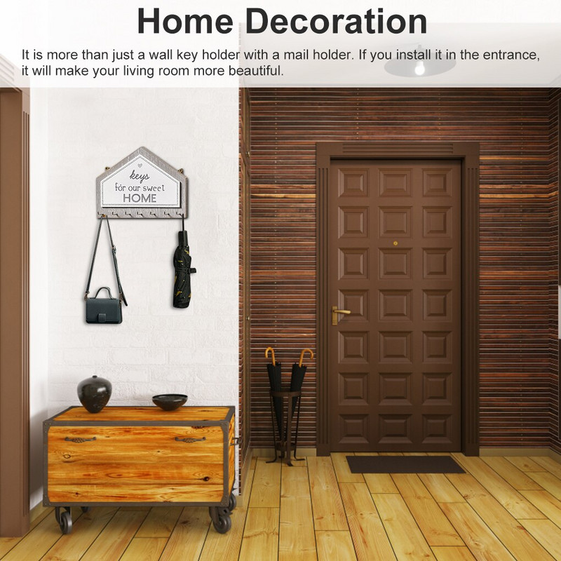 Kodu sissepääsu seina võtmehoidja Isekleepuv magamistoa mantel Esik riidepuu hoiuriiul siseruumides maalähedane majapidamise korraldaja