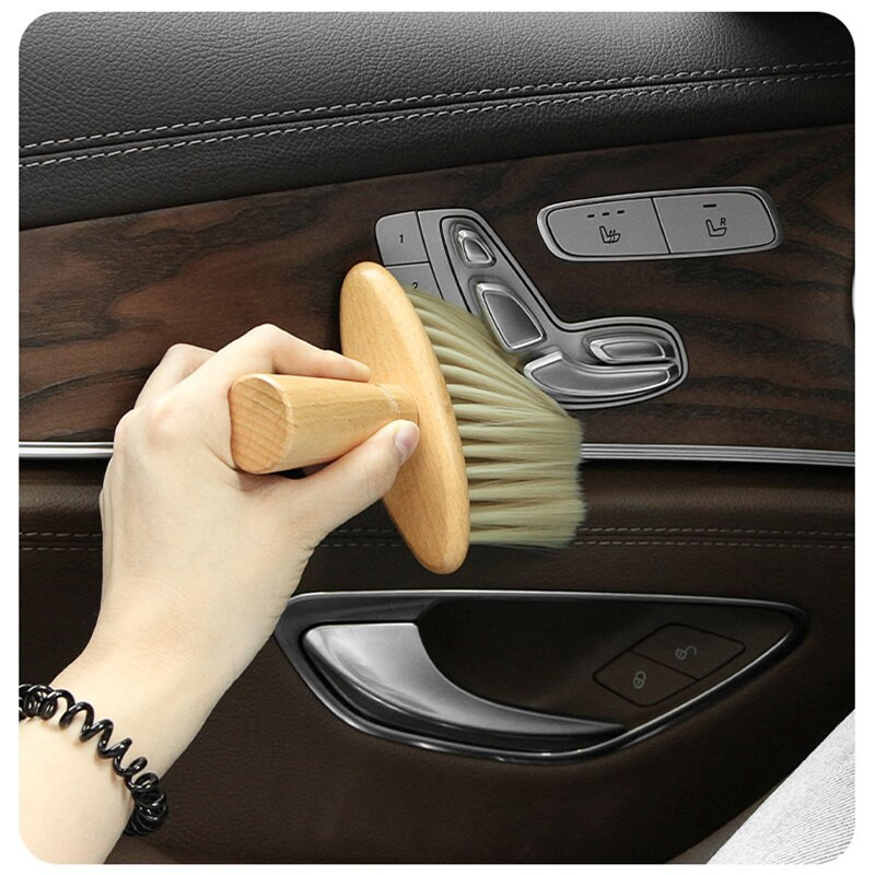 Četka za uklanjanje prašine iz otvora za zrak automobila Drvena drška Četka za čišćenje s mekim čekinjama Čišćenje rupa na tipkovnici Četka za čišćenje prašine