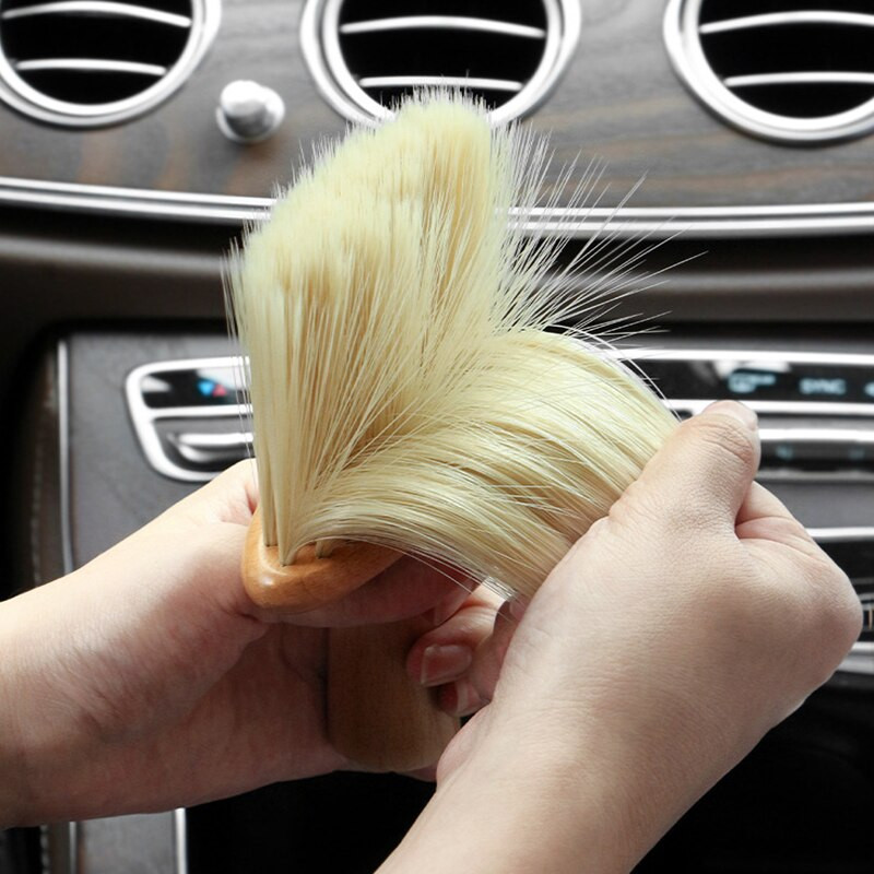 Četka za uklanjanje prašine iz otvora za zrak automobila Drvena drška Četka za čišćenje s mekim čekinjama Čišćenje rupa na tipkovnici Četka za čišćenje prašine