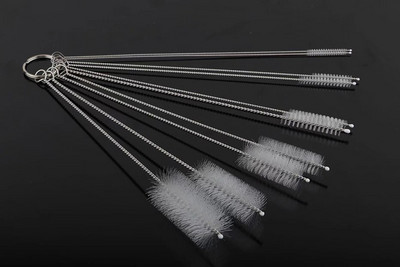 10 τμχ/σετ Βούρτσες Καθαρισμού Κουζίνας Νάιλον Σετ Βούρτσες Καθαρισμού Μπουκαλιού Καλαμιού Σετ Βούρτσες Οικιακής Βούρτσας Bristle Kit Tube Bottle Straw Washing Tools