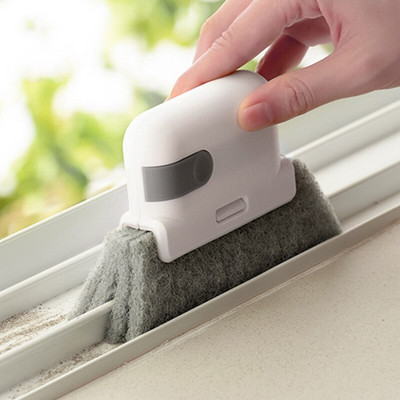 2022 Creative Window Cleaning Brush Window Groove Cleaning Cloth Windows Slot Cleaner Brush Clean Window Slot Clean Tool