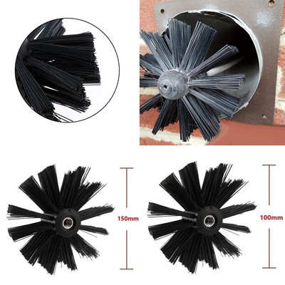 100/150mm Dryer Vent Cleaning Brush Chimney Lint Remover Bristle Head Nylon Suitable Cleaning Tools