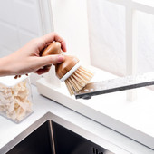 Prirodni bambus, kratka i duga ručka, četka za pranje posuđa, kućanski sudoper, štednjak, alat za čišćenje lako se čisti bez ulja