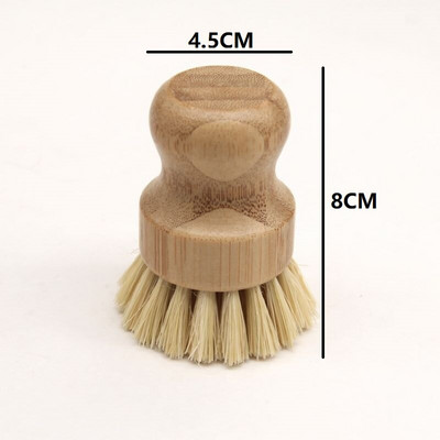 Prirodni bambus, kratka i duga ručka, četka za pranje posuđa, kućanski sudoper, štednjak, alat za čišćenje lako se čisti bez ulja