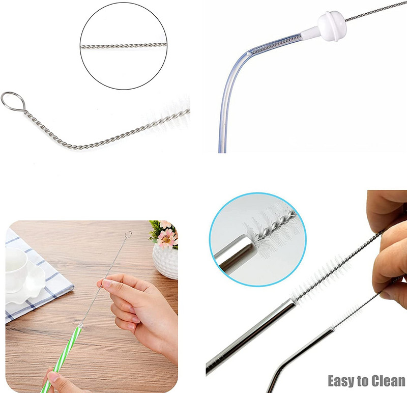 10 tk Torutoruhari Torupuhastusharjad Nailonist harjastega joogikõrte puhastushari veekeetja tila teekannu otsik