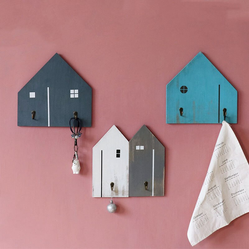 American Wooden Coat Hook Αξεσουάρ σπιτιού Γάντζοι Ράφι τοίχου Βάσεις κλειδιών Ράφια βεράντας για διοργανωτές κρεβατοκάμαρας Κρεμάστρες αποθήκευσης