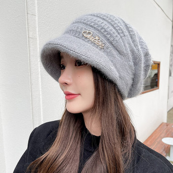 Γυναικείο χειμερινό καπέλο - με πέτρες