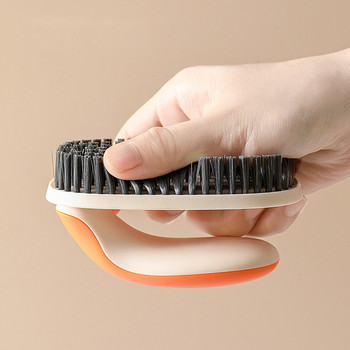 Преносима четка за почистване Дрехи с твърд косъм Обувки Четка за почистване Пластмасова четка за почистване на ръце за кухня Инструменти за баня