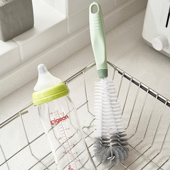 Четка за миене на чаши с дълга дръжка, четка за бебешки бутилки, кухненска къртачка за стени, вакуумна четка за почистване на обеззаразяване на чаши