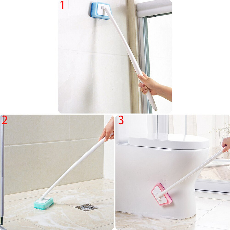 Pühkige Köögitööriistad Kodu Vastupidav tööriist Puhastushari WC Pika käepidemega Vannituba Multifunktsionaalne pestav käsn Kaasaskantav