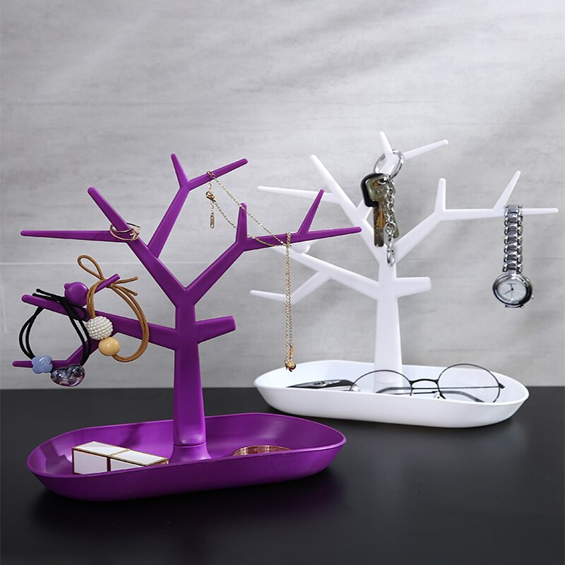 Suport de depozitare chei Verandă Cutie de depozitare de birou Ornamente Raft Umeraș pentru cercei Colier Suport de afișare Organizator de uz casnic