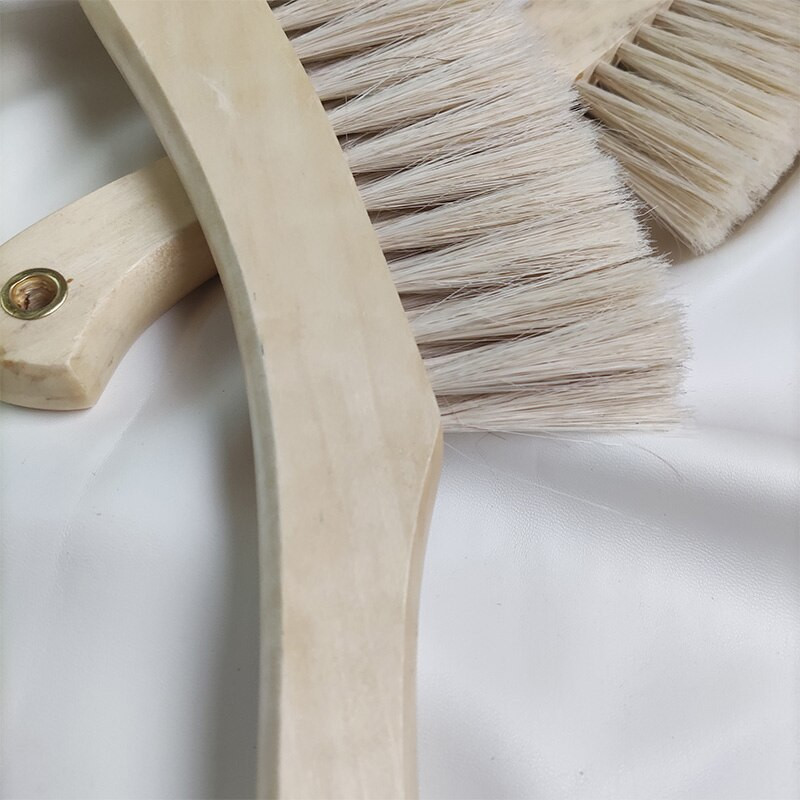 Βούρτσα χεριών από μασίφ ξύλο Βούρτσα καθαρισμού οικιακής χρήσης αντιστατική σκούπα Καφέ τρίχες χαίτη Καναπέ-κρεβάτι που ξεσκονίζει Ρούχα βούρτσα Φυσικό σκούπισμα