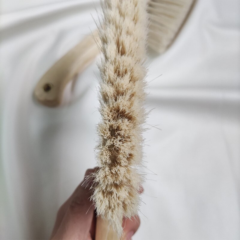Βούρτσα χεριών από μασίφ ξύλο Βούρτσα καθαρισμού οικιακής χρήσης αντιστατική σκούπα Καφέ τρίχες χαίτη Καναπέ-κρεβάτι που ξεσκονίζει Ρούχα βούρτσα Φυσικό σκούπισμα