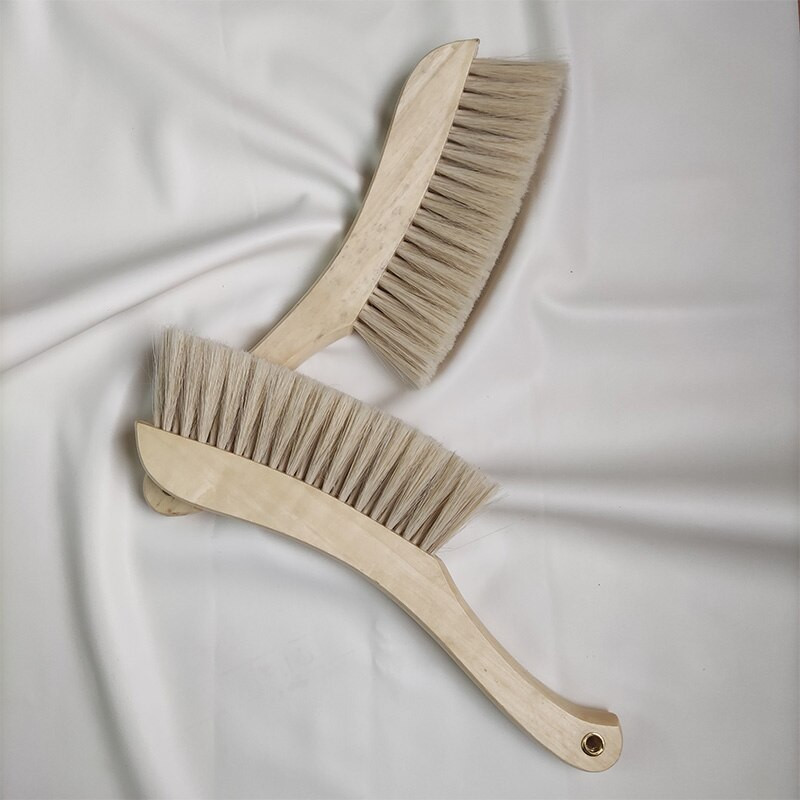 Βούρτσα χεριών από μασίφ ξύλο Βούρτσα καθαρισμού οικιακής χρήσης αντιστατική σκούπα Καφέ τρίχες χαίτη Καναπέ-κρεβάτι που ξεσκονίζει Ρούχα βούρτσα Φυσικό σκούπισμα