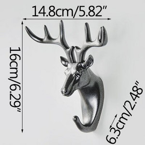 Nova nordijska ukrasna kuka za kapute Zidne zlatne kuke za glavu jelena Držač ključeva Police za spavaću sobu Slatki sobni dekor Vješalica za životinje
